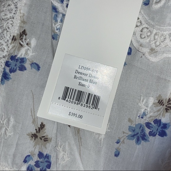 LOVESHACKFANCY denver dress -brilliant blue- SIZE0 - Picture 5 of 5